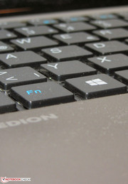 Die Tastatur verfügen über einen mittleren Hub.