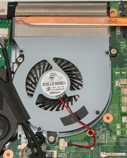 Der Lüfter kann zwecks Reinigung ausgebaut werden.