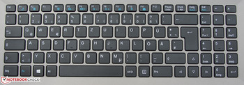 Die Tastatur ist unbeleuchtet.
