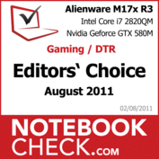 Award Gaming/DTR-Notebook des Monats August 2011