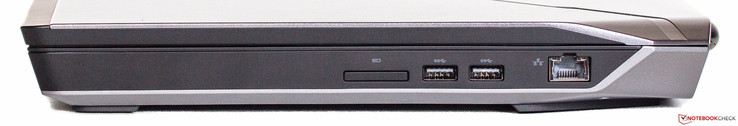 rechte Seite: SD-Card, 2x USB 3.0, Gigabit-Ethernet