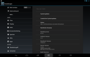 Android Systeminformationen