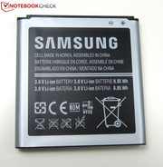 ... der Akku mit einer Kapazität von 8,85 Wh.