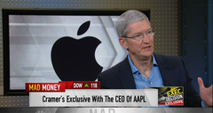 Der Apple-CEO Tim Cook stand auf CNBC Rede und Antwort