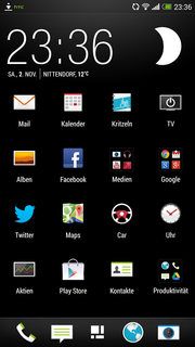 Viel Platz für Apps auf dem riesigen Display.