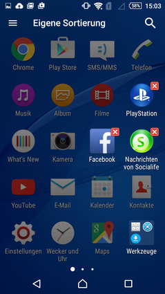 Leider lassen sich nicht alle auch löschen.