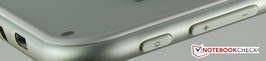 Power-Button und Lautstärkewippe.
