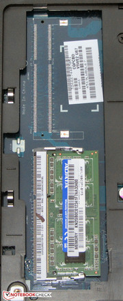 Es gibt nur eine Arbeitsspeicherbank.