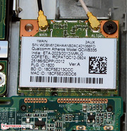 Gut: Zwei WLAN-Antennen sind vorhanden.