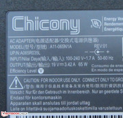 ...und stellt maximal eine Leistung von 65 Watt bereit.