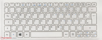 Die Tastatur ist unbeleuchtet.