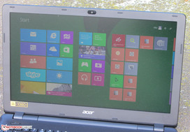 Das Aspire im Außeneinsatz.