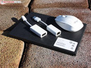 Adapter (VGA, RJ45) und Bluetooth-Maus