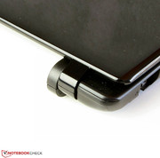 Die Scharniere halten den Deckel fest in Position.