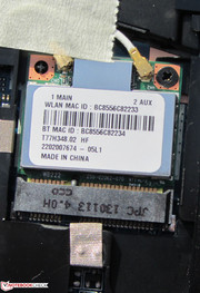 Gut: Zwei WLAN-Antennen sind vorhanden.