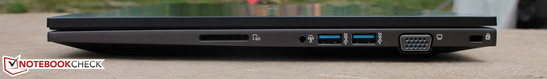 Kartenleser (SD/MMC), Audio-Kombo, 2-x USB 3.0, VGA D-Sub, Kensington