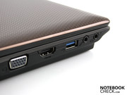 Blaues USB 3.0 ist an Bord,