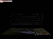 Die beleuchtete Tastatur ist die ideale Ergänzung
