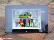 Touch-Panel frontal, bewölkt