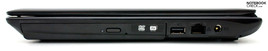 Rechte Seite: DVD-Laufwerk, USB 2.0, RJ-45, Strom