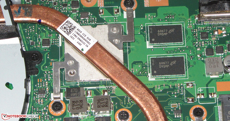 Auch der Grafikkern ist fest verbaut.