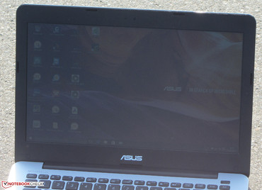 Außeneinsatz (Sonne hinter dem Rechner)