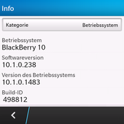 Betriebssystem Blackberry 10