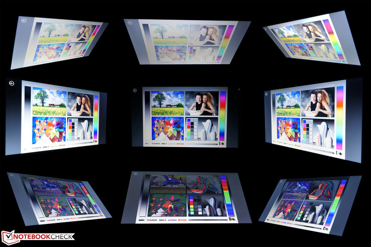 Lenovo B70-80 80MR0006GE: Blickwinkel des matten Chi Mei CMN1721 / N173FGE-E13 TN-Panels.