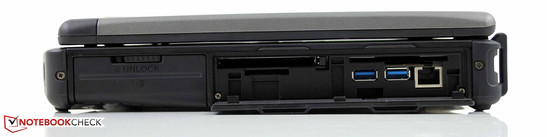 Primär-Akku, PCMCIA (PC-Card), Kartenleser, SmartCard, 2 x USB 3.0, Ethernet RJ45