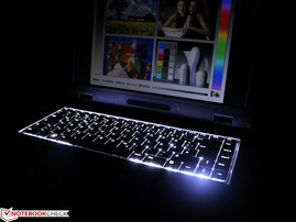 Tastatur ohne Ziffernfeld aber mit Hintergrundlicht