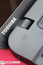 Die Scharniere halten den Deckel fest in Position.