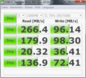 CDM Lesen 266 MB/s Intel SSD