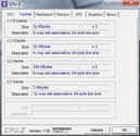 Systeminfo CPU-Z Cache