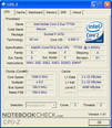 CPU-Z-Informationen über das HP Compaq 8510W GC115EA#ABD