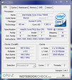 CPU-Z-Informationen über das Acer Aspire 2920