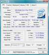 CPU-Z-Informationen über das Sony Vaio VGN-CR31S/W