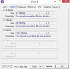 CPU-Z Cache-Informationen