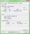 CPU-Z-Informationen über das Sony Vaio VGN-FZ31Z