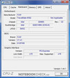 CPU-Z-Informationen über das Acer TravelMate 6592G