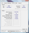 CPU-Z-Informationen über das Samsung R700 Aura T9300 Dillen