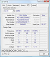 CPU-Z-Informationen über das Acer Aspire 7520G-602G40