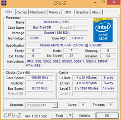 CPU-Z Übersicht