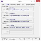 Systeminfo: CPU-Z Caches