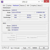 Systeminfo: CPU-Z Mainboard