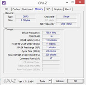 Systeminfo: CPU-Z Hauptspeicher