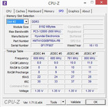 Systeminfo: CPU-Z SPD
