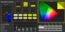 CalMAN Farbsättigung kalibriert