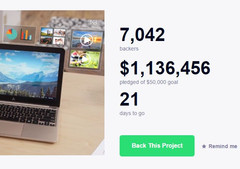 Das Andromium Superbook entwickelt sich auf Kickstarter zu einem Riesenerfolg.