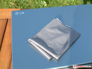 und ein mitgeliefertes Putztuch für schmutzige Zeiten.