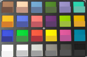 ColorChecker Passport: Im unteren Feld befindet sich die Referenzfarbe.